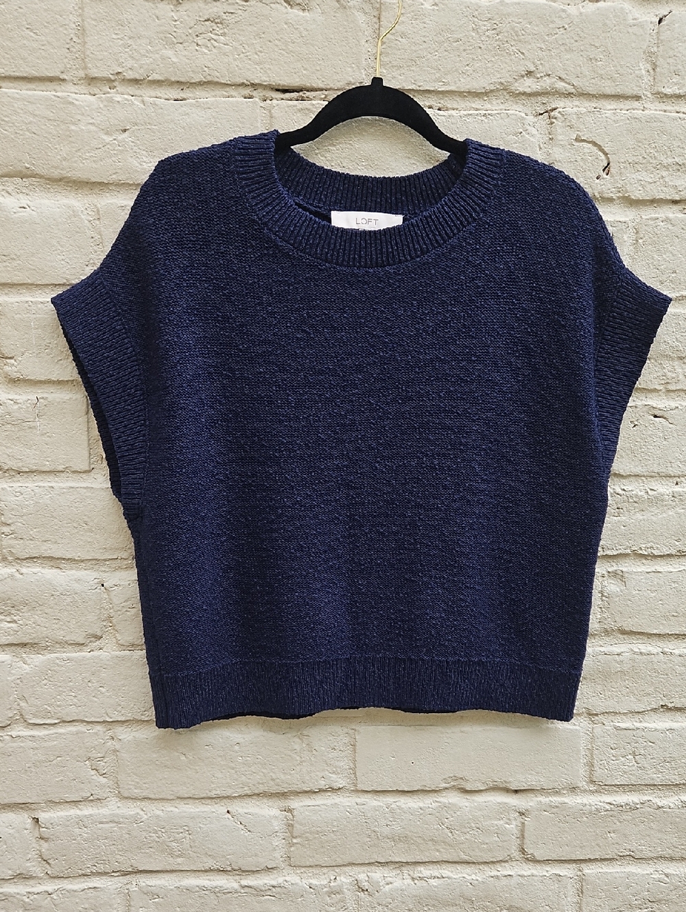 LOFT Navy Top
